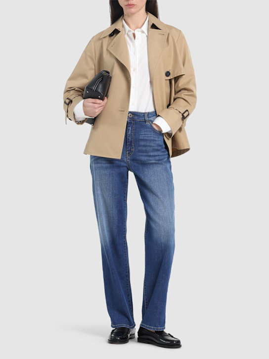 Ortisei cotton denim straight jeans - Thumbnail 2