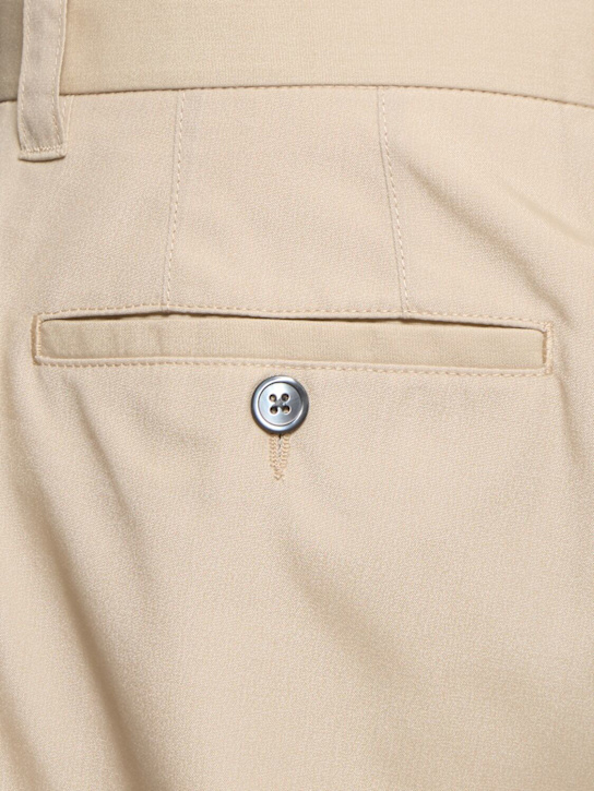 Thom Browne: Utility chino shorts - Khaki - men_4 | Luisa Via Roma