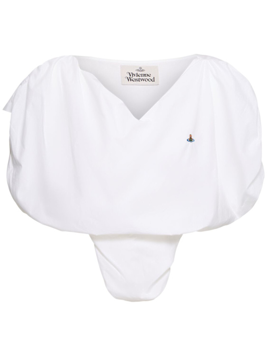 Vivienne Westwood: Heart poplin logo top - women_0 | Luisa Via Roma