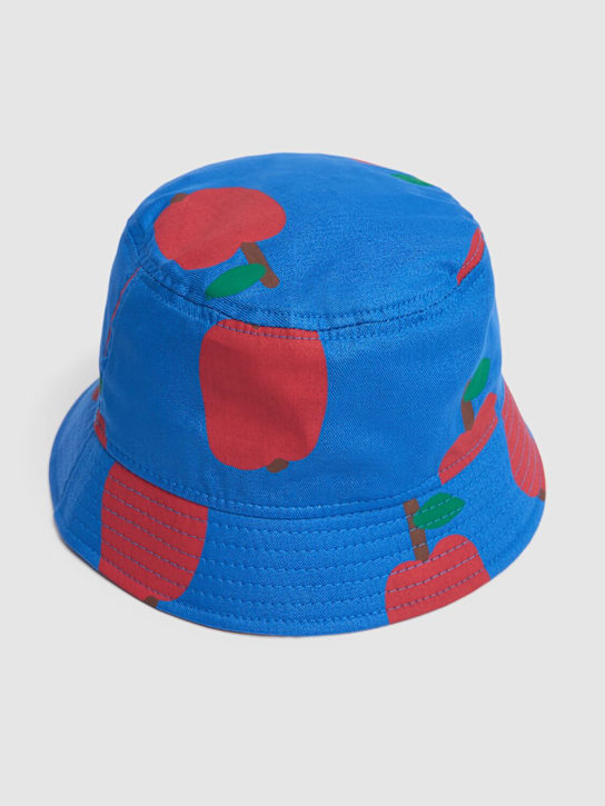 Jellymallow: アップル柄 コットンバケットハット - ブルー - kids-boys_1 | Luisa Via Roma