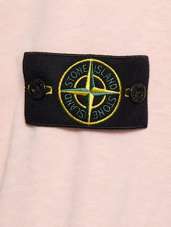 Stone Island: Crewneck cotton sweatshirt - Antique Rose - men_4 | Luisa Via Roma