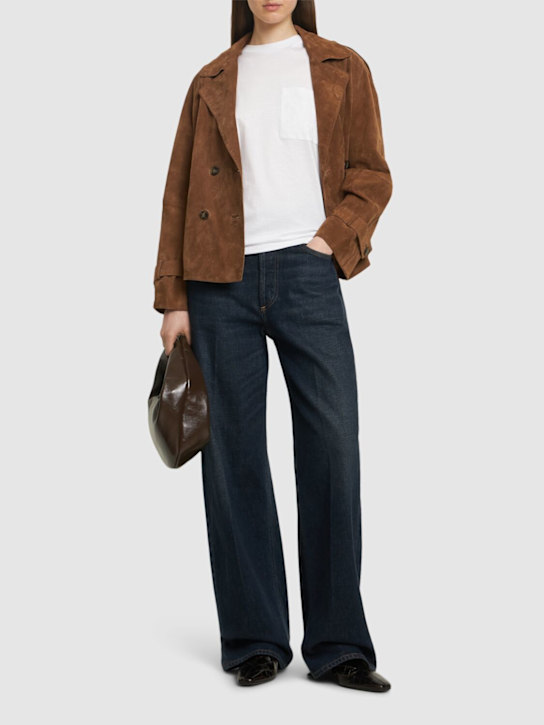 Papaia cotton jersey sateen t-shirt - Thumbnail 2