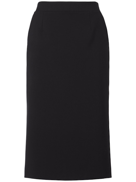 McQueen: Wool skirt - Black - women_0 | Luisa Via Roma