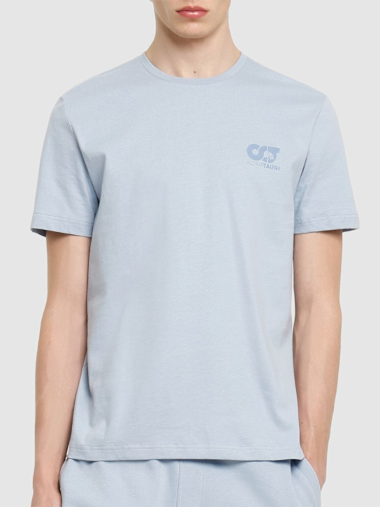 Alphatauri: T-Shirt „Jotta“ - Fog Blue - men_2 | Luisa Via Roma