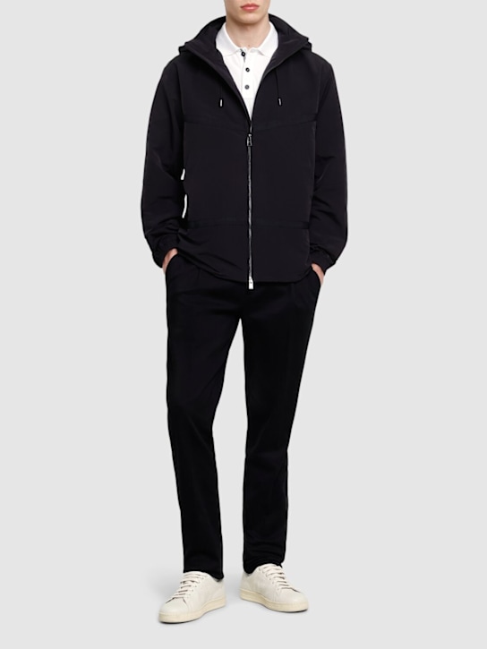 Boss: Cevento hooded nylon jacket - men_1 | Luisa Via Roma
