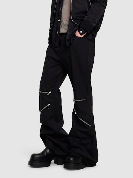 Rick Owens: Beatle leather boots - Black - men_1 | Luisa Via Roma