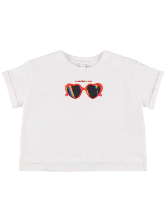 Stella McCartney Kids: コットンジャージーTシャツ - kids-girls_0 | Luisa Via Roma