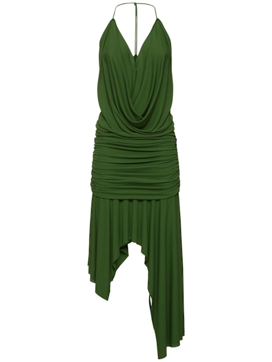 Acne Studios: Dikata fluid viscose jersey midi dress - women_0 | Luisa Via Roma