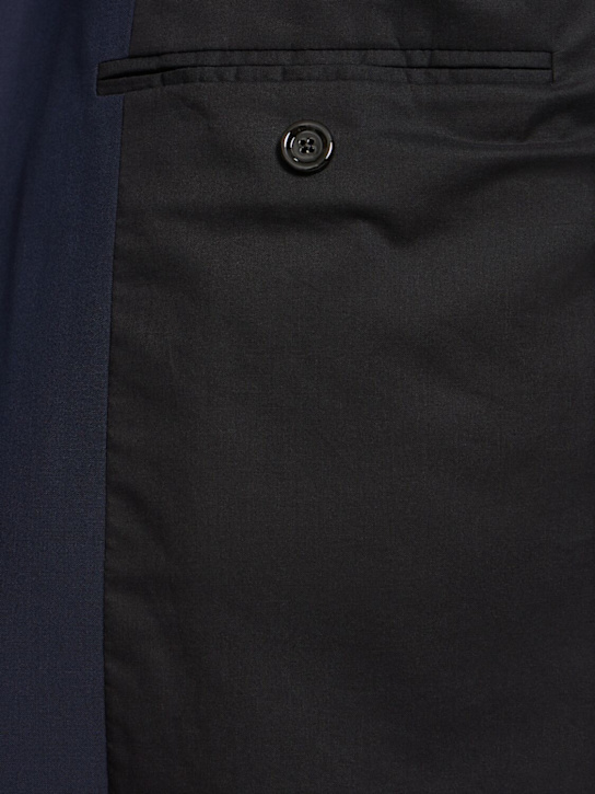Lardini: Wool & cotton jacket - Navy - men_5 | Luisa Via Roma