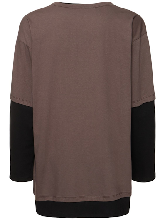 Magliano: Trauma oversize cotton t-shirt - Black - men_3 | Luisa Via Roma