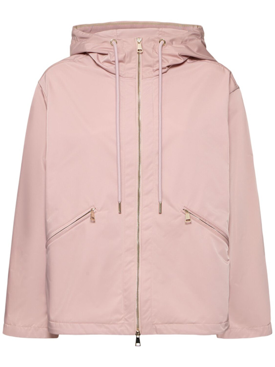 Moncler: Cassiopea hooded tech jacket - women_0 | Luisa Via Roma