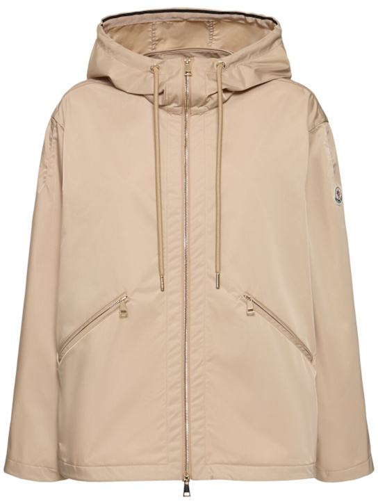 Moncler: Cassiopea hooded tech jacket - women_0 | Luisa Via Roma
