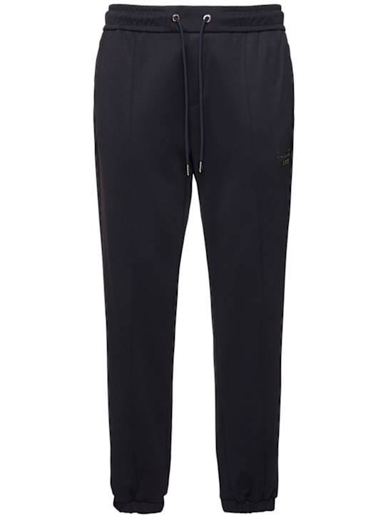 Boss: Porsche Lamont cotton blend sweatpants - men_0 | Luisa Via Roma