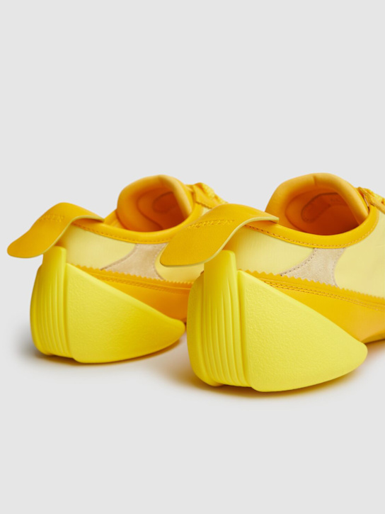 McQueen: Flexion leather sneakers - Yellow - men_2 | Luisa Via Roma