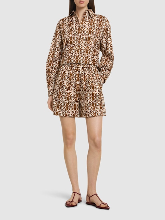 Taiga printed poplin shorts - Thumbnail 2
