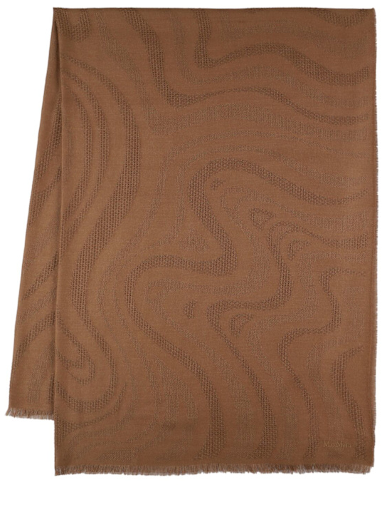 Max Mara: Pirania silk blend scarf - women_0 | Luisa Via Roma