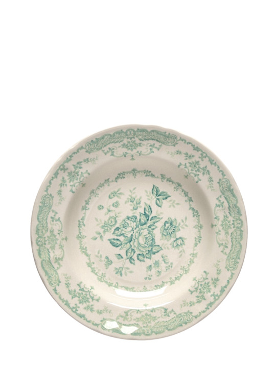 Bitossi Home: Set of 6 Rose deep plates - Green - ecraft_0 | Luisa Via Roma