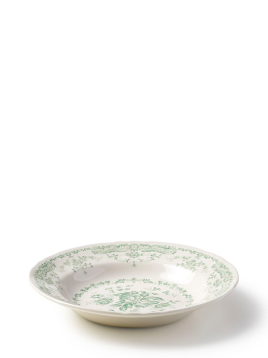 Bitossi Home: Set of 6 Rose deep plates - Green - ecraft_1 | Luisa Via Roma