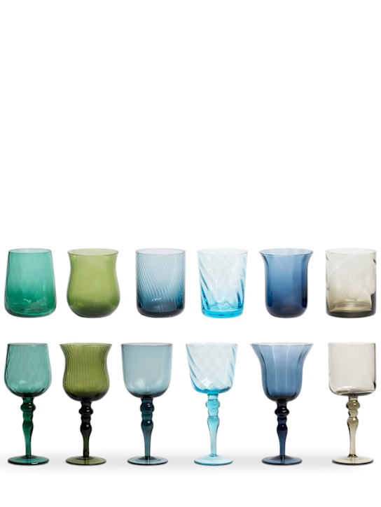 Bitossi Home: Set of 12 Texture tumbers & goblets - ecraft_0 | Luisa Via Roma