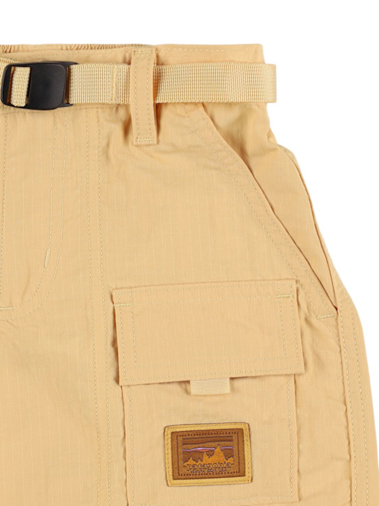 Patagonia: Recycled nylon ripstop shorts - Beige - kids-boys_1 | Luisa Via Roma