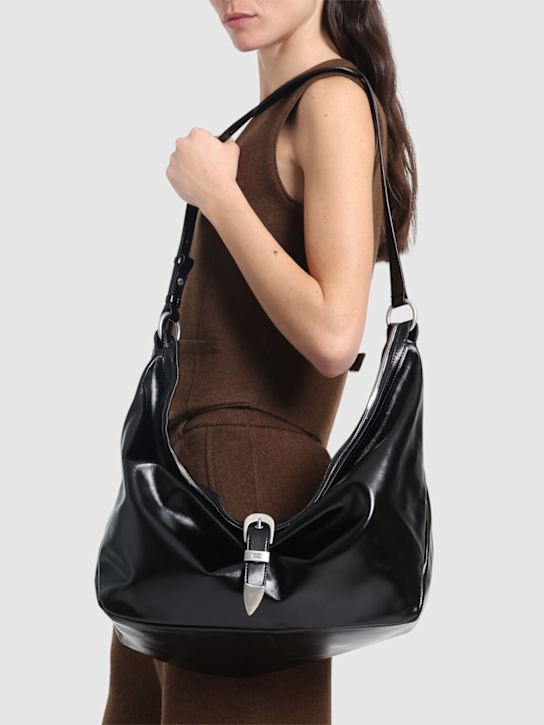 MARGESHERWOOD: Belted Hobo leather shoulder bag - women_1 | Luisa Via Roma