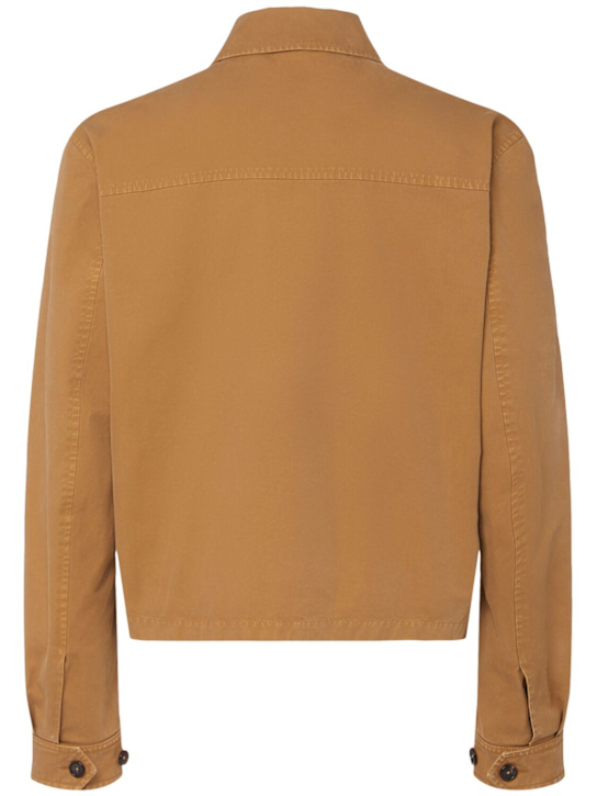 McQueen: Embellished washed cotton jacket - men_3 | Luisa Via Roma