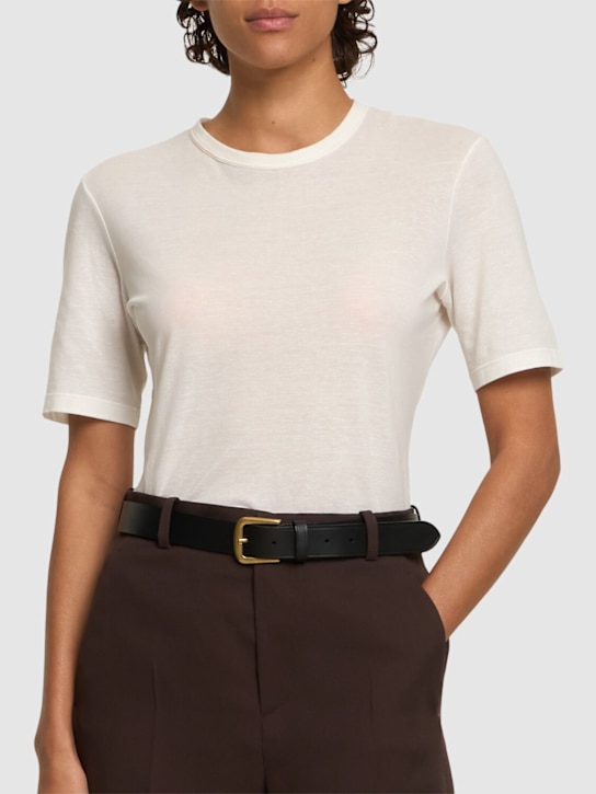 Soeur: Cafe leather belt - women_1 | Luisa Via Roma