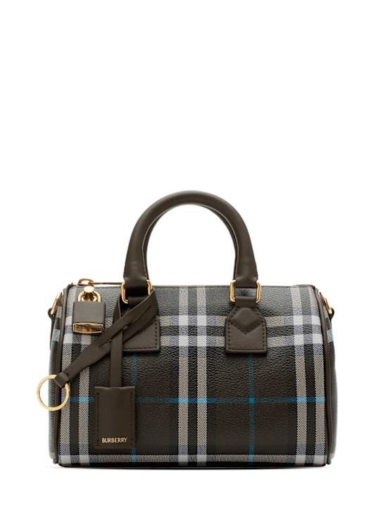 Burberry: Borsa Mini Bowling check - women_0 | Luisa Via Roma