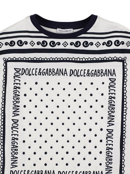 Dolce&Gabbana: Printed cotton jersey t-shirt - kids-boys_1 | Luisa Via Roma