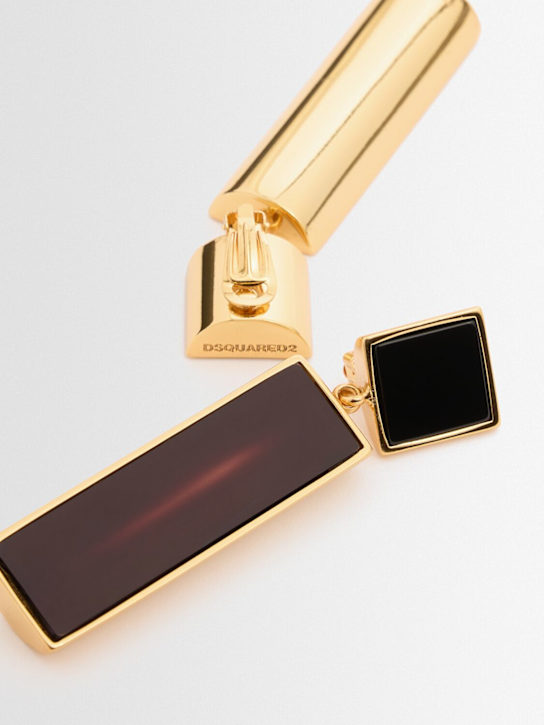 Dsquared2: Evening clip-on drop earrings - women_1 | Luisa Via Roma