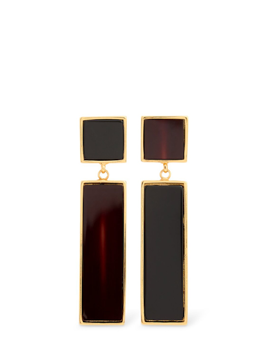 Dsquared2: Evening clip-on drop earrings - women_0 | Luisa Via Roma
