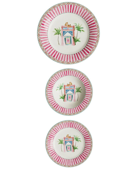 LISA CORTI: Set of 3 Sariska plataes - ecraft_0 | Luisa Via Roma