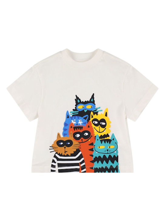 Stella McCartney Kids: コットンジャージーTシャツ - kids-boys_0 | Luisa Via Roma