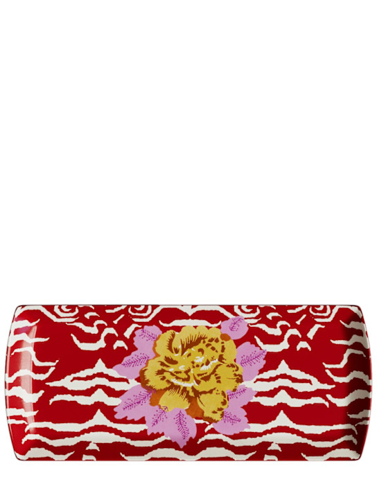 LISA CORTI: Vassoio rettangolare Indian Tiger - Rosso - ecraft_0 | Luisa Via Roma