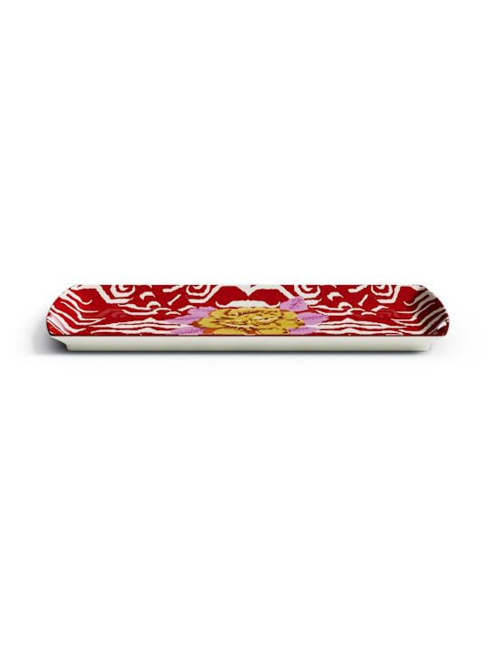 LISA CORTI: Vassoio rettangolare Indian Tiger - Rosso - ecraft_1 | Luisa Via Roma