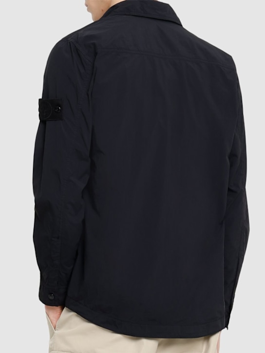 Stone Island: Ghost shirt - Black - men_2 | Luisa Via Roma
