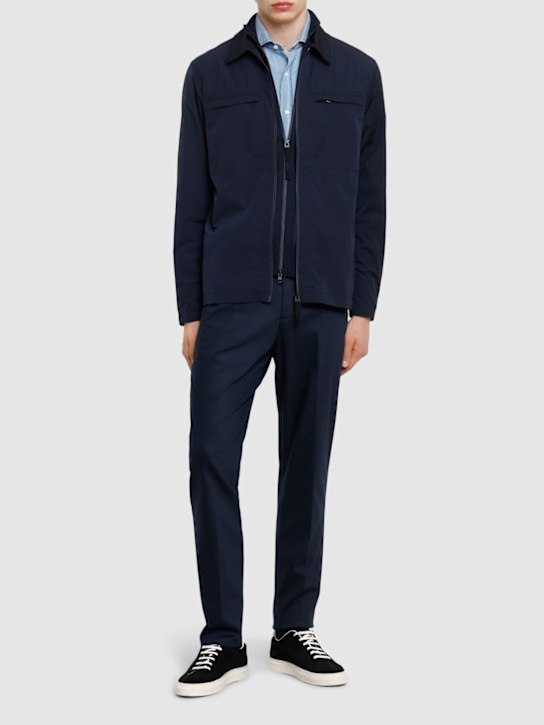 Alphatauri: Overshirt Olum - Blu Marino - men_1 | Luisa Via Roma
