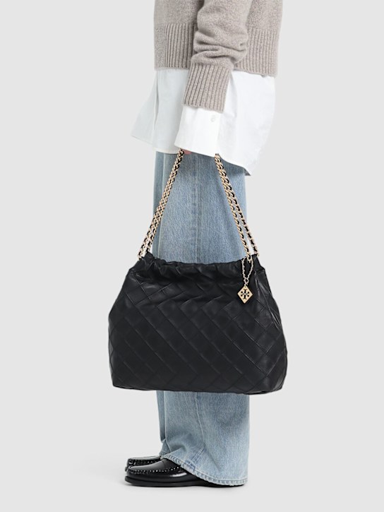 Tory Burch: Fleming soft drawstring hobo bag - women_1 | Luisa Via Roma