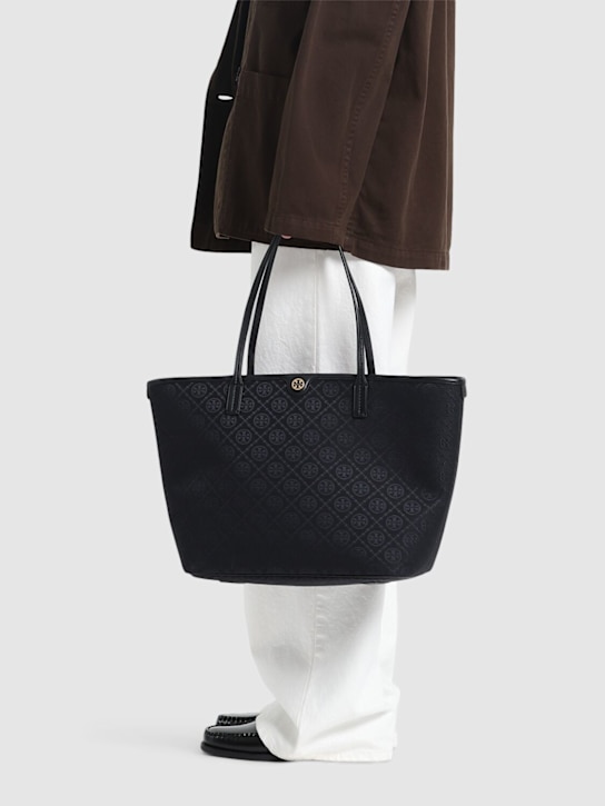 Tory Burch: T Monogram zip tote bag - women_1 | Luisa Via Roma