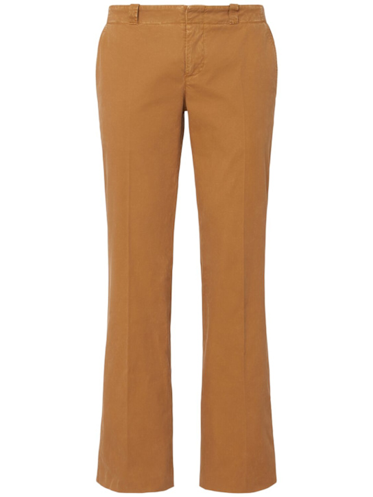 McQueen: Bumster cotton chino pants - Sand - men_0 | Luisa Via Roma