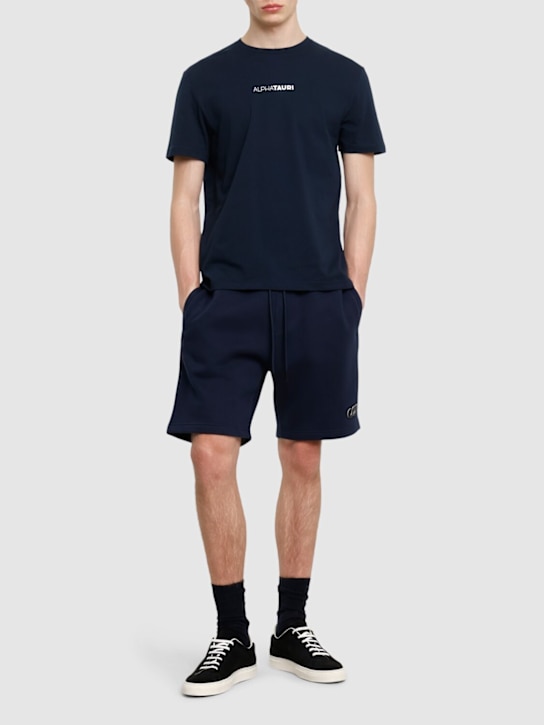 Alphatauri: Jotta short sleeve t-shirt - Marine Blue - men_1 | Luisa Via Roma