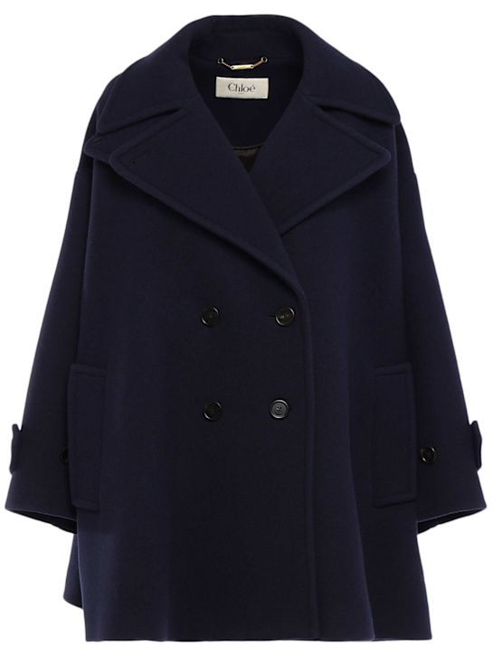 Chloé: Wool blend short coat - women_0 | Luisa Via Roma