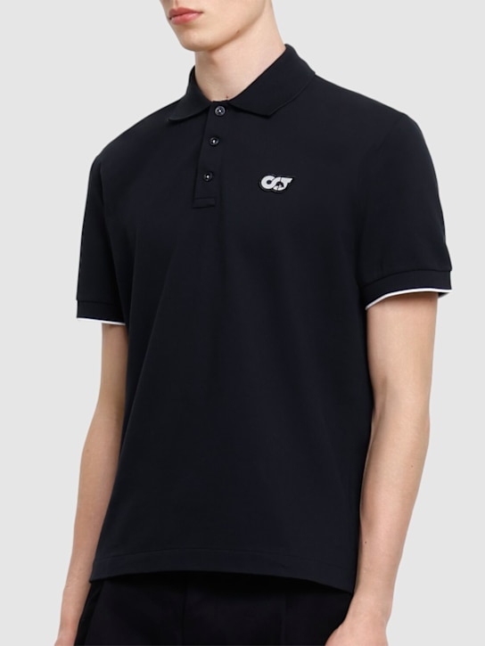 Alphatauri: Junx polo - Black - men_2 | Luisa Via Roma