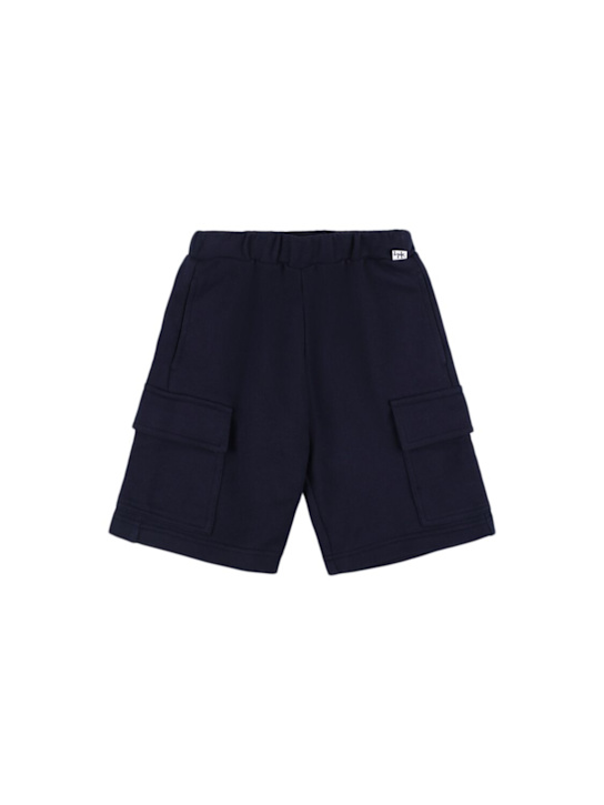Il Gufo: Cotton fleece cargo shorts - kids-boys_0 | Luisa Via Roma