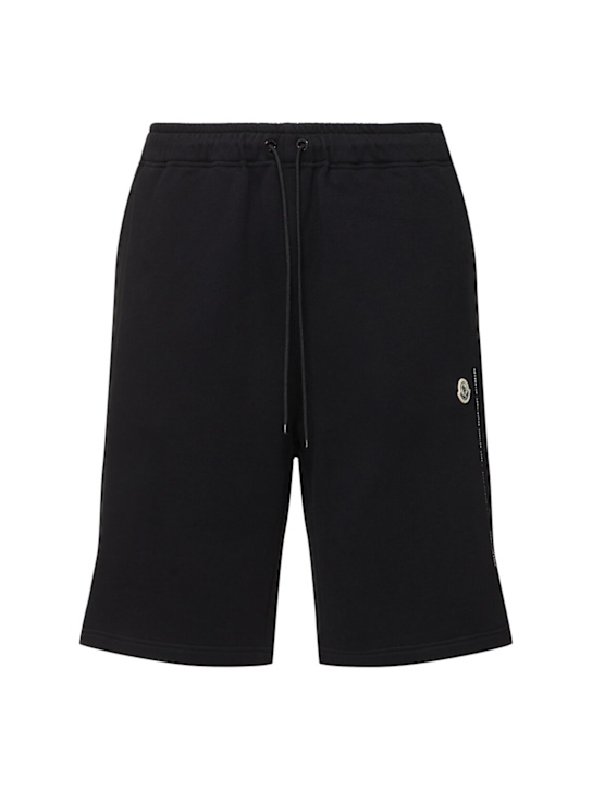 Moncler Genius: Moncler x FRGMT logo sweat shorts - men_0 | Luisa Via Roma
