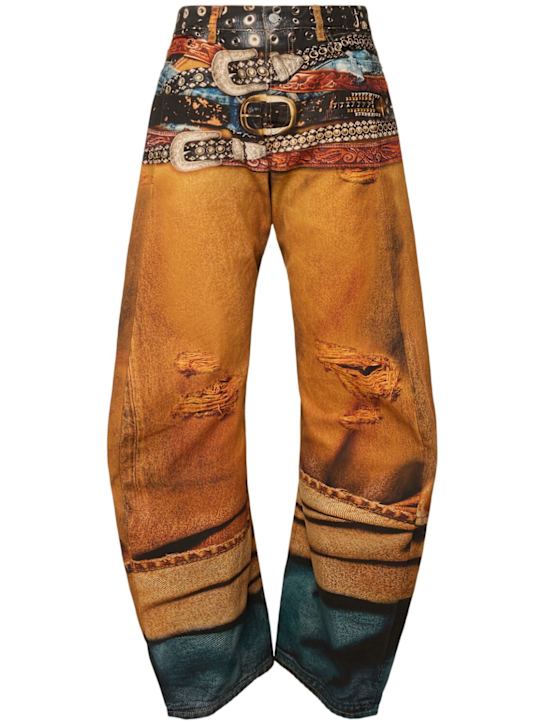 Acne Studios: 2006 TLO stacked belts jeans - men_0 | Luisa Via Roma