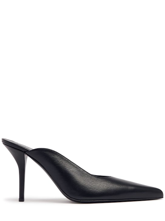 Gia Borghini: 85mm Abella leather mules - women_0 | Luisa Via Roma