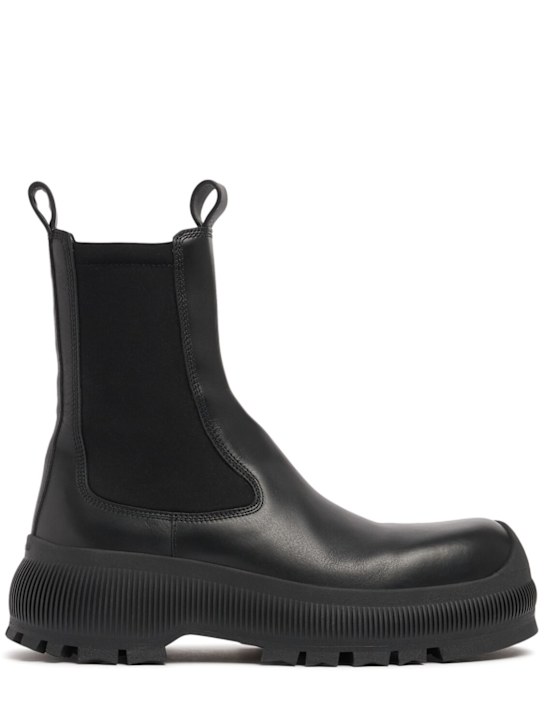 Jil Sander: 35mm Leather ankle boots - women_0 | Luisa Via Roma