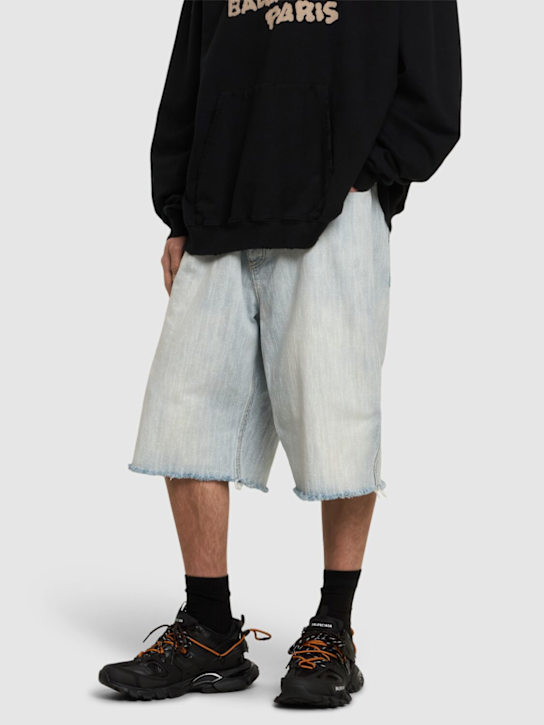 Balenciaga: Track科技织物运动鞋 - 黑色/橙色 - men_1 | Luisa Via Roma