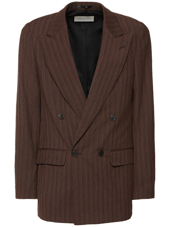 Dries Van Noten: Barton double breast blazer - men_0 | Luisa Via Roma